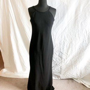 Calvin Klein Black Maxi Low Back Ballgown Size 8